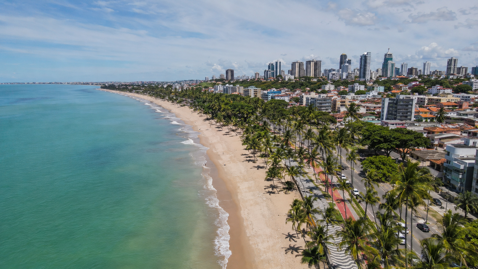 Orla de Cabo Branco, João Pessoa — litoral norte da Paraíba